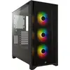 Image de Boitier Moyen Tour ATX Corsair iCue 4000X RGB avec panneaux vitrés (Noir) #2POURCENT