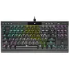 Image de Corsair K70 RGB TKL Clavier Gaming Optique-Mécanique Champion Series (Switchs Optiques-Mécaniques OPX RGB, Châssis en Aluminium Résistant, Éclairage RGB par Touche, Câble USB Type-C Amovible) Noir en occasion ou reconditionné
