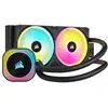 Image de Corsair H100I Processeur Kit de refroidissement du liquide 12 cm Noir - Neuf