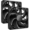 Image de CORSAIR iCUE LINK RX140 Ventilateurs 140mm PWM avec Hub Système iCUE LINK - Roulement à Dôme Magnétique - Dual Pack - Noir en occasion ou reconditionné