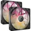 Image de Corsair iCUE LINK RX140 MAX RGB Boitier PC Ventilateur 14 cm Noir 2 pièce(s) - Neuf