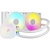 Image de CORSAIR iCUE LINK TITAN 240 RX RGB Refroidisseur Liquide Pour CPU   240mm AIO, 2x RX120 Ventilateurs RGB Inclus, Convient à Intel LGA 1851/1700, AMD AM5/AM4, Hub du Système iCUE LINK Inclus   Blanc en occasion ou reconditionné