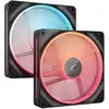Image de Corsair iCUE LINK LX140-R RGB Boitier PC Ventilateur 14 cm Noir 2 pièce(s) - Neuf