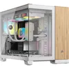 Image de CORSAIR Geh mATX 2500X (Tempered Glass) White/Bamboo Wood
