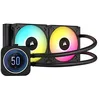 Image de Corsair iCUE H100i ELITE LCD XT Refroidisseur de CPU Liquide - Écran LCD IPS - Deux Ventilateurs AF120 RGB ELITE - Radiateur 240mm - Convient à Intel® LGA 1700, AMD® AM5, et Plus - Noir en occasion ou reconditionné