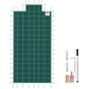 Image de VEVOR Bâche de piscine 6,7 x 12,8 m Bâche d'hivernage en polypropylène Convient pour une piscine de 6,1 x 12,2 m Bâche de piscine couverture d'hivernage abri de piscine
