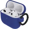 Image de OtterBox Étui de chargement Apple AirPods (Gen 3) - bleu - polycarbonate, corps en caoutchouc synthétique - résistant aux chutes, aux rayures, à l'abrasion, cadre robuste, résistant à l'usure - clip mousqueton - 50 mm de hauteur x 85,1 mm de largeur x 24,9 mm de profondeur