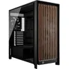 Image de Corsair FRAME 5000D WOOD RS, tour de taille moyenne, pour PC, noir, en bois de noyer, compatible ATX, E-ATX, micro ATX, Mini-ITX, en plastique, en acier, avec vitre trempée, pour gaming