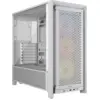 Image de Boitier Moyen Tour ATX Corsair Frame 4000D RS RGB avec panneau vitré (Blanc) #2POURCENT