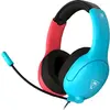 Image de Casque de jeu filaire Airlite Fit bleu fluo et rouge