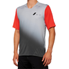 Image de jersey vélo 100% Celium à manches courtes Couleur : gris/rouge, Taille : L