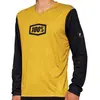 Image de jersey vélo 100% Airmatic manches longues couleur : jaune/noir, taille : S