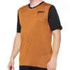 Image de Maillot Ridecamp pour homme 100 %, taille L, couleur Terracotta/Noir