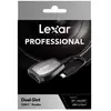 Image de Lecteur de cartes Dual-slot LEXAR LRW470U-RNHNG SD/microSD UHS-II 312 Mo/s USB-C Noir - Neuf