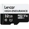Image de Lexar High-Endurance 32 Go MicroSDHC UHS-I Classe 10 - Neuf