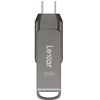 Image de Lexar JumpDrive LJDD400256G-BNQNG lecteur USB flash 256 Go USB Type-C 3.2 Gen 1 (3.1 Gen 1) Gris - Neuf