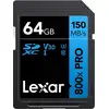 Image de LEXAR Carte SDXC 800x PRO Blue Series 64Go UHS-1 V30 - Read 150
