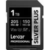 Image de Lexar Professional SDXC SilverP UHS-I, 1 To, SDXC, UHS-I, 205 Mo/s, 150 Mo/s, Noir