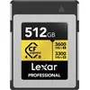 Image de LEXAR Carte CFexpress Pro Gold Type B 4.0 Series 512 Go 3600R/3300W