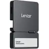 Image de Disque SSD externe portable Lexar Professional Go 1 To, USB 3.2 Gen 2, jusqu'à 1 050 Mo/s en lecture et 1 000 Mo/s en écriture, blanc avec boîtier