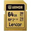 Image de LEXAR Carte SDXC Pro Gold Series ARMOR UHS-II 64Go V60 IP68 Stainless Steel R280/W210