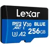 Image de LEXAR Carte microSDXC Blue Plus UHS-I 256Go V30 170MB/s avec adaptateur carte SD