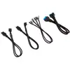 Image de CORSAIR Kit d'extension gainé pour panneau avant (30 cm) - Noir - Neuf