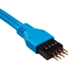 Image de Corsair CC-8900247 Rallonge de panneau avant 30cm sleeved bleu