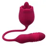 Image de Evolved - Vibromasseur en Forme de Langue Wild Rose - Rouge