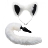 Image de Ensemble de queue et oreilles de renard blanches