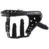 Image de Harnais pour gode-ceinture à double pénétration - Noir
