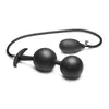 Image de Plug Anal en Silicone Gonflable - Noir