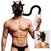 Image de XR Brands - Masque à Gaz Inhalateur avec Bouteille - Noir et Blanc