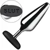 Image de XR Brands - Plug Anal Butt Slut en Métal et Silicone - Argent