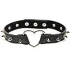 Image de XR Brands - Collier Coeur Piquants - Noir