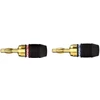 Image de Connecteur Quicklock Monster Cable 2 Fiches Bananes Noir