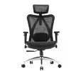 Image de Chaise ergonomique SIHOO M57 - Accoudoirs 3D, support lombaire réglable, Mesh haute qualité - 150 kg max - Noir - Neuf