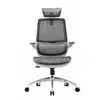 Image de M59AS Chaise de bureau ergonomique- Accoudoirs 3D réglables & rabattables, 43.5x50.5x101.6cm-Gris - Neuf