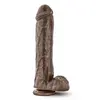 Image de Dr. Skin - Godemiché avec ventouse Mr. Savage 11,5" - Chocolat