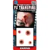 Image de Transfert 3D rouge Capped, Impacts de balles