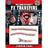 Image de Transfert 3D rouge Zipper Face, Fermeture Ã©clair