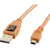 Image de Tether Tools TetherPro USB 2.0 A/MiniB 5 Pin 4,6m orange