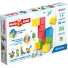 Image de Blocs magnétiques - GEOMAG - Jeu créatif - 16 pièces - Éducatif - Plastique recyclé - À partir de 12 mois