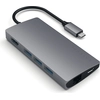 Image de Satechi Adaptateur multiport V2 Dock st. - USB 3.2 Gen 1 (3.1 Gen 1) Type-C - Gris - MicroSD (TransFlash) - SD - HDMI - RJ-45 - USB 3.2 Gen 1 (3.1 Gen 1) Type-A - Aluminium - USB