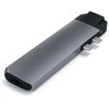 Image de Satechi Adaptateur Hub Type-C Pro avec Ethernet-C Gris Espace USB-C 6 en 2