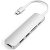 Image de Satechi Type-C USB Passthrough HDMI Hub V2 Argent USB-C vers HDMI