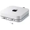 Image de Hub USB-C Multiports 6-en-1 avec Fonction Support pour Mac Mini en Aluminium Argent - Neuf