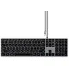 Image de Satechi Slim W3 clavier Maison USB QWERTZ Allemand Noir, Gris - Neuf