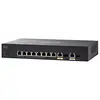 Image de Commutateur géré Cisco SG350-10MP, combine 10 ports Gigabit Ethernet (GbE) et 8 ports Gigabit Ethernet RJ45 et 2 ports SFP Gigabit Ethernet, plus 124 W PoE, protection à vie limitée (SG350-10MP-K9-EU) en occasion ou reconditionné