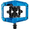Image de Xpedo GFX Pédales de vélo à Plateforme sans Clip | Engagement Double Face, Corps en Aluminium CNC 6061, Broche Cromoly, système d'entrée Latitude | Bleu en occasion ou reconditionné